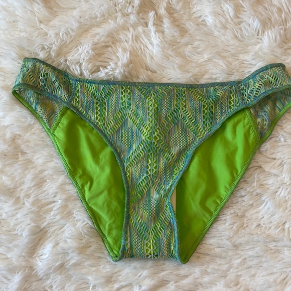 Becca by Rebecca Virtue GREEN Adela Mosaic Hipster Bikini Bottom, US Large - Picture 4 of 10